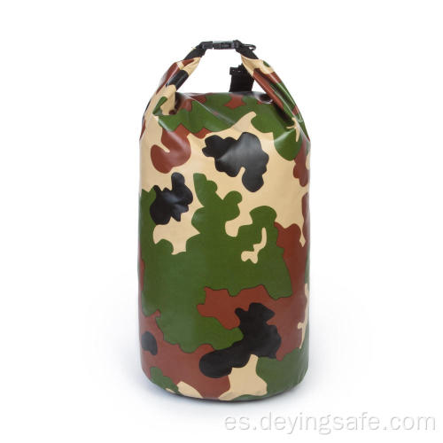 Bolsa seca de PVC con patrón de camuflaje